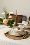 Hermia Livora Chic 24 Ytkm - Juego de cena de porcelana de 24 piezas Multicolor
